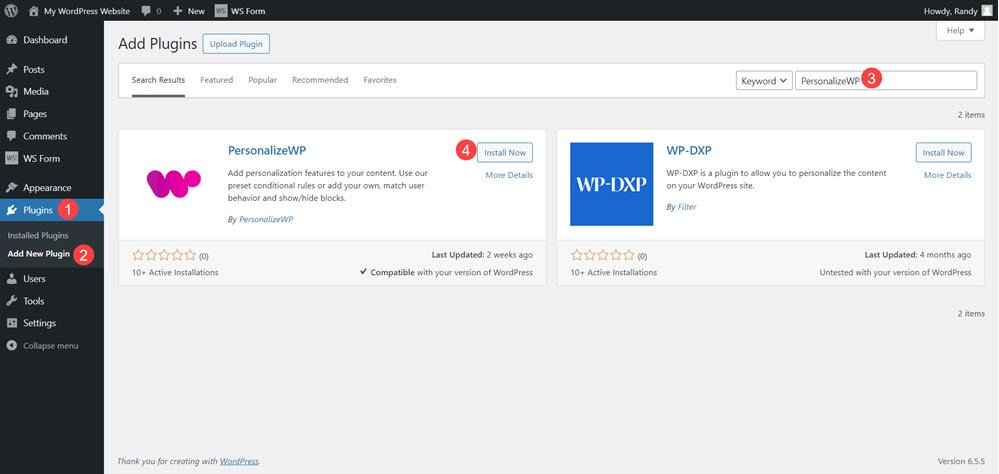 How to Control WordPress Blocks with PersonalizeWP - Randy A Brown
